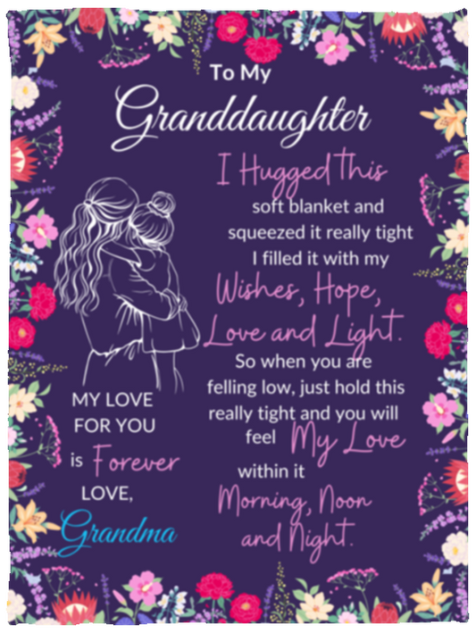 Granddaughter Sweet Words Blanket