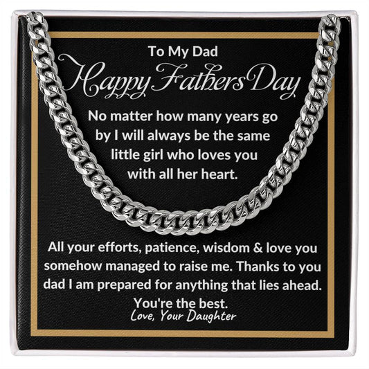 To My Dad | Happy Father's Day - Cuban Link Chain